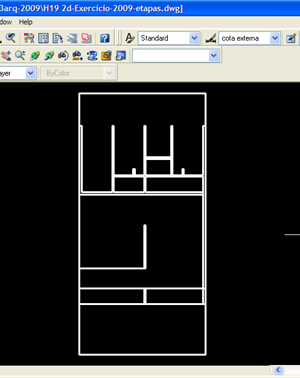 AutoCAD Architecture, Desenhe plantas baixas