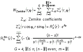 Zernike polynomial